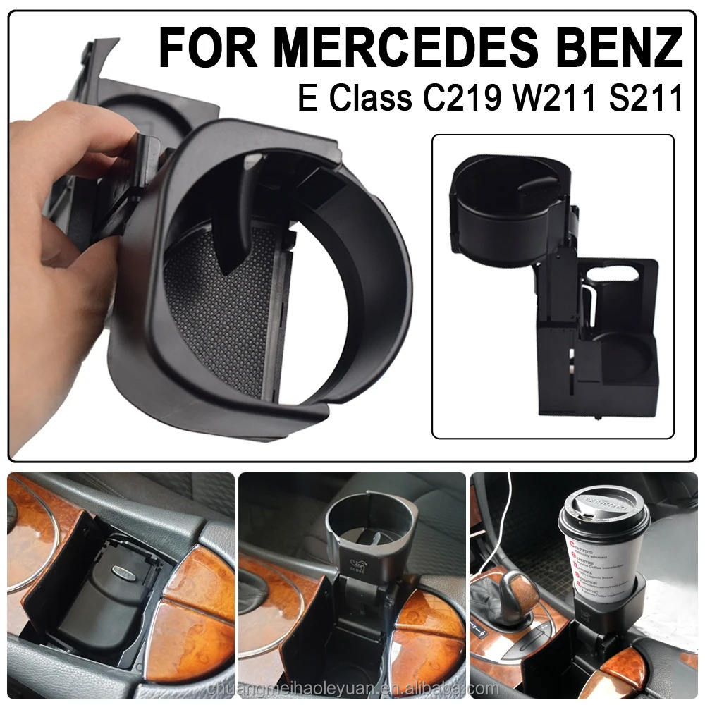 Kakulkomen Car Center Co<i></i>nsole Water Cup Holder for Mercedes Benz E-Class W211 CLS C219 - Replacement